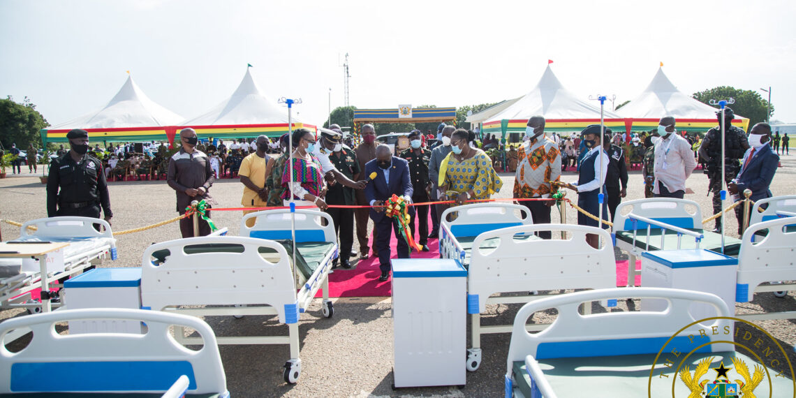 Prez Nana Addo presents 10,000 hospital beds to Health Ministry