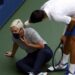 US Open: Djokovic disqualified after hitting line judge with ball