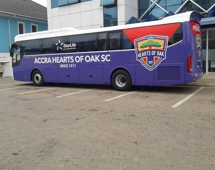 PHOTOS: Hearts of Oak unveil new team bus