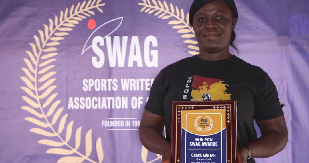 2019 SWAG Awards – Policewoman Grace Mintah and Derrick Kwakye are best Armwtestlers for 2019