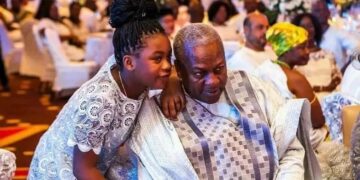 Mahama's little daughter cries over negative comments about Father