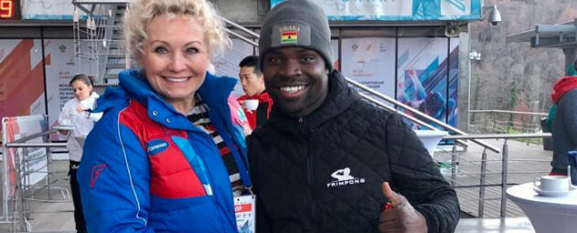 Ghanaian Frimpong arrives in Sochi to train with Russian skeleton team with eye on Beijing 2022