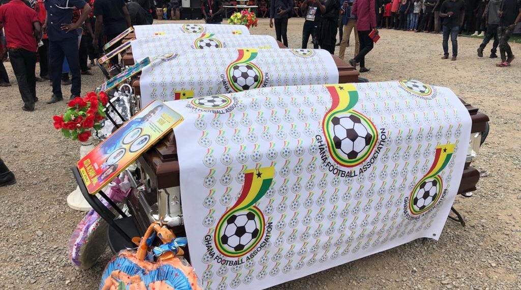 Offinso accident: four colts footballers laid to rest