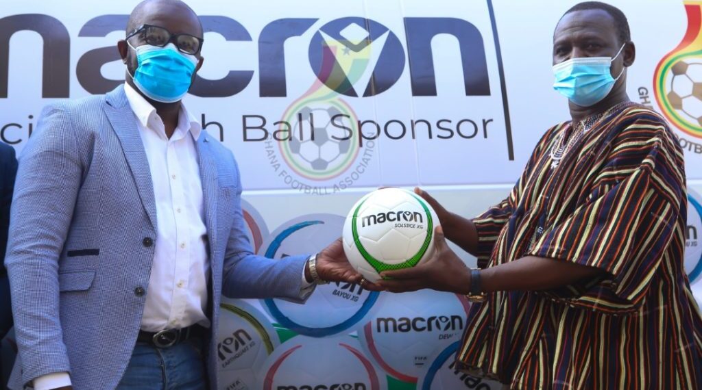 Macron delivers balls, bibs to GFA ahead of start of new season
