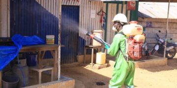 Sanitation Ministry disinfects markets in Oti Region