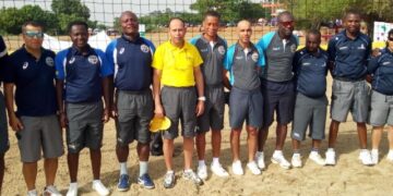 Frank Kwame Agbavor receives badge to officiate Int’l beach volleyball matches