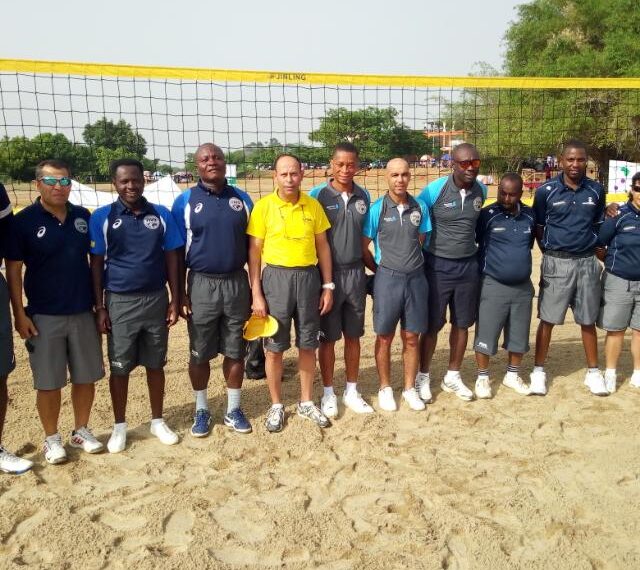 Frank Kwame Agbavor receives badge to officiate Int’l beach volleyball matches