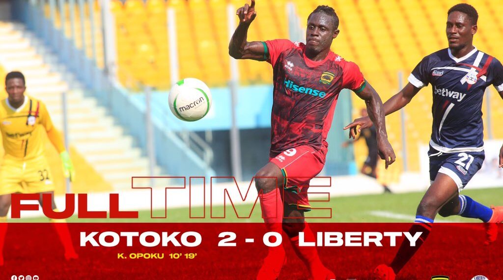 GPLonHappyFM: Fabio Gama stars as Asante Kotoko beat Liberty 2-0
