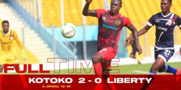 GPLonHappyFM: Fabio Gama stars as Asante Kotoko beat Liberty 2-0