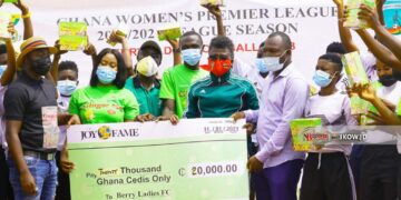 Berry Ladies receives GHC20,000 cash prize, products from Joy4Fame Group of Companies