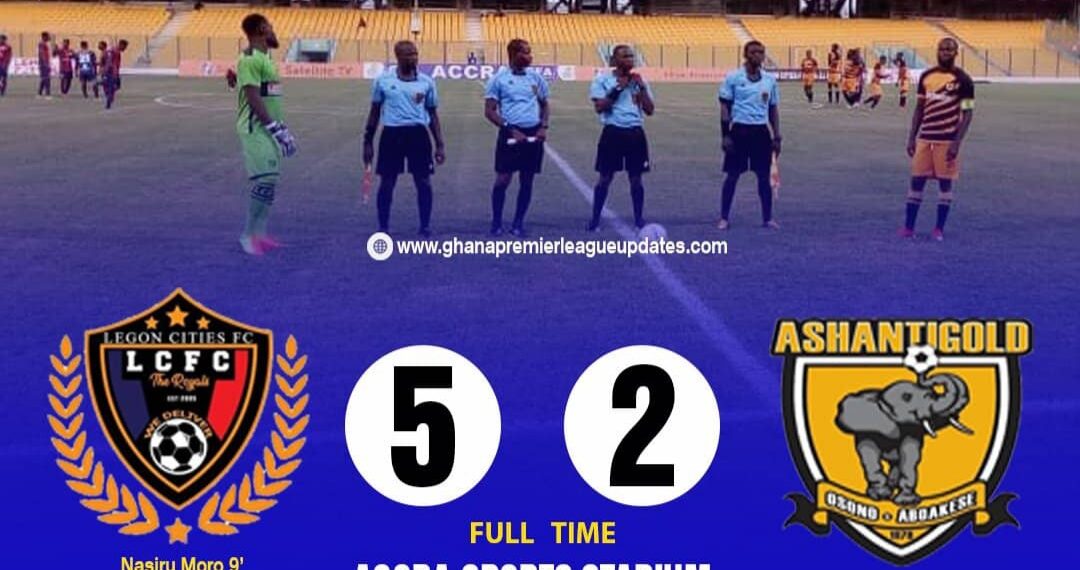 GPLonHappyFM: Legon Cities record massive win against AshGold