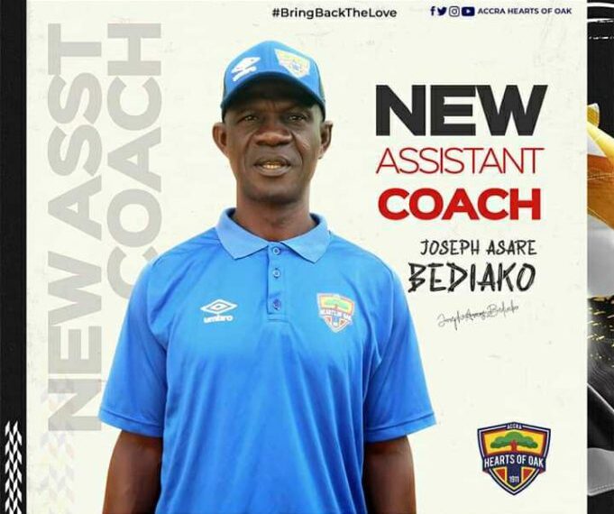 Hearts of Oak deputy coach Asare Bediako resigns