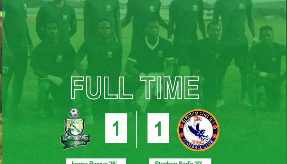 GPLonHappyFM: Elmina Sharks, Berekum Chelsea share spoils