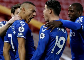 Everton earn first Anfield win since 1999