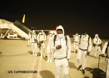 PICTURES: Black Stars arrive in Johannesburg for South Africa clash