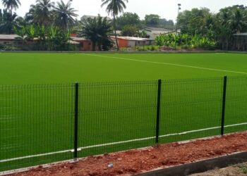 PHOTOS: Okaikwei Central MP commissions astro- turf at Apenkwa