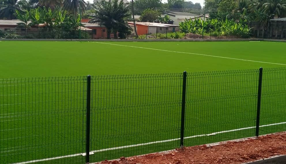 PHOTOS: Okaikwei Central MP commissions astro- turf at Apenkwa
