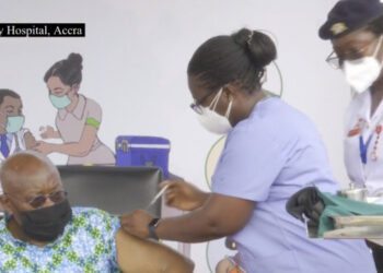Prez Nana Addo, VEEP and spouses take COVID-19 vaccine live on TV