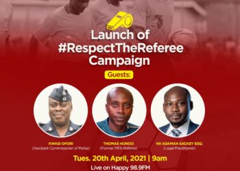 GFA president Kurt Okraku commends Happy FM’s RespectTheReferee Campaign ahead of Big Launch