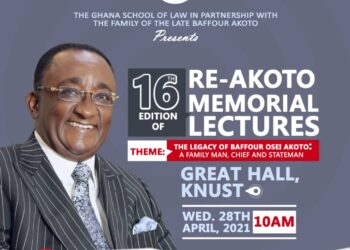 Ghana School of Law to celebrate the Legacy of Late Okyeame Baffour Osei Akoto.