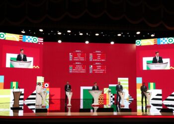 CAF President Motsepe attends FIFA Arab Draw in Doha