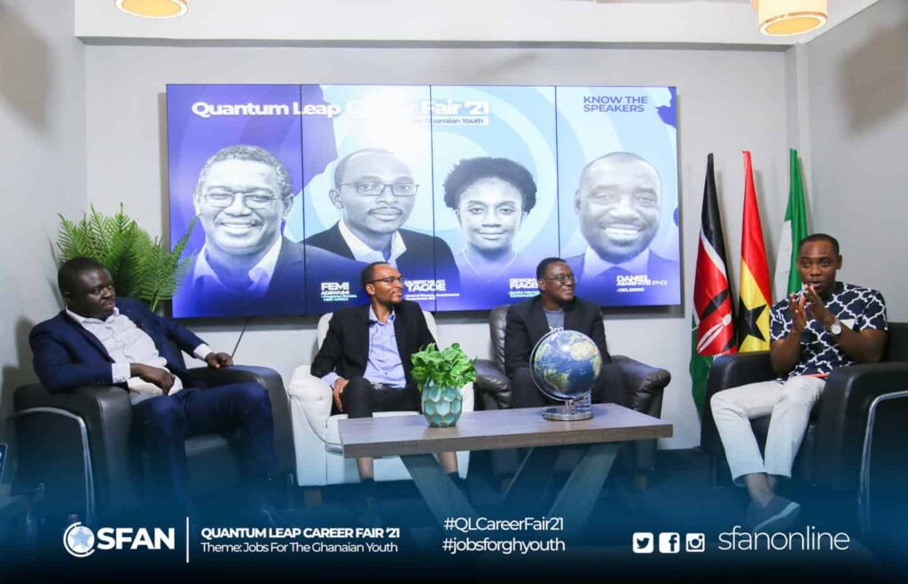 Accra Talks “jobs for the Ghanaian youth” at quantum leap career fair 2021