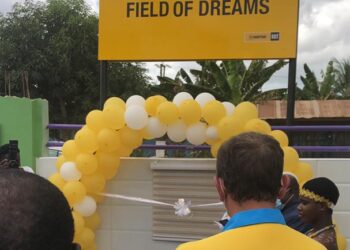 Mantrac GH. Ltd. commissions the ‘The Mansour Field of Dreams’ turf in Takoradi
