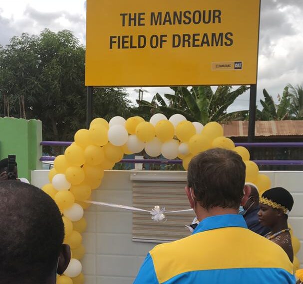 Mantrac GH. Ltd. commissions the ‘The Mansour Field of Dreams’ turf in Takoradi