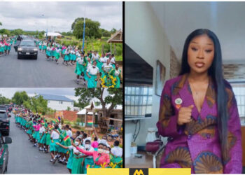 Is the President above the law? - Efia Odo goes mad after parading students welcome Prez Akufo-Addo