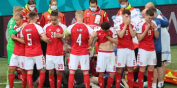 EURO 2020:Christian Eriksen collapses during Denmark-Finland game