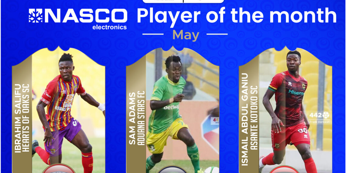 GPLonHappyFM: Salifu, Adams, Ganiu nominated for NASCO Player of the Month Award