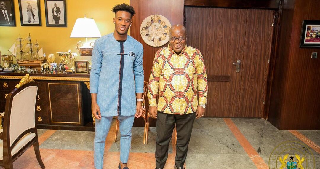 Prez Nana Addo directs Sports Minister to engage Callum Hudson-Odoi on nationality switch
