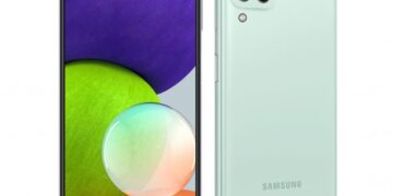 The new Samsung Galaxy A22 device