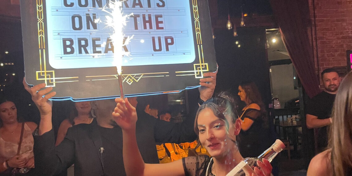 Photos: Woman celebrates breaking up with her ex in style