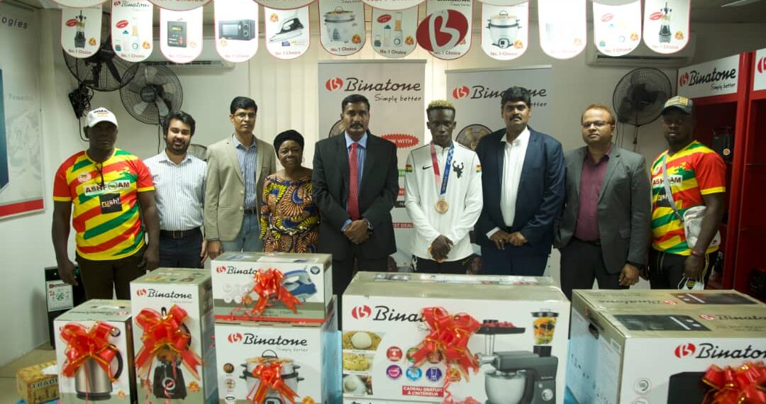 Binatone Ghana rewards Samuel Takyi after Tokyo Olympic Games heroics
