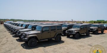 Prez Akufo-Addo presents 50 vehicles to GAF; cuts sod for $24.8m housing Project
