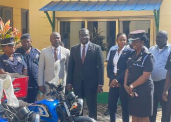 NLA donates motorbikes to the ministry police station