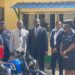 NLA donates motorbikes to the ministry police station