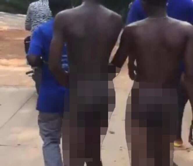 E/R: Two teen boys stripped naked, paraded for allegedly stealing GHC100