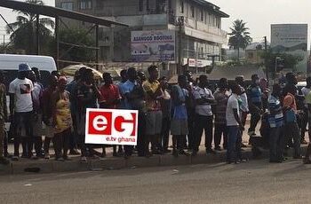Photos: Passengers stranded, as drivers begin sit-down strike