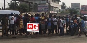 Photos: Passengers stranded, as drivers begin sit-down strike