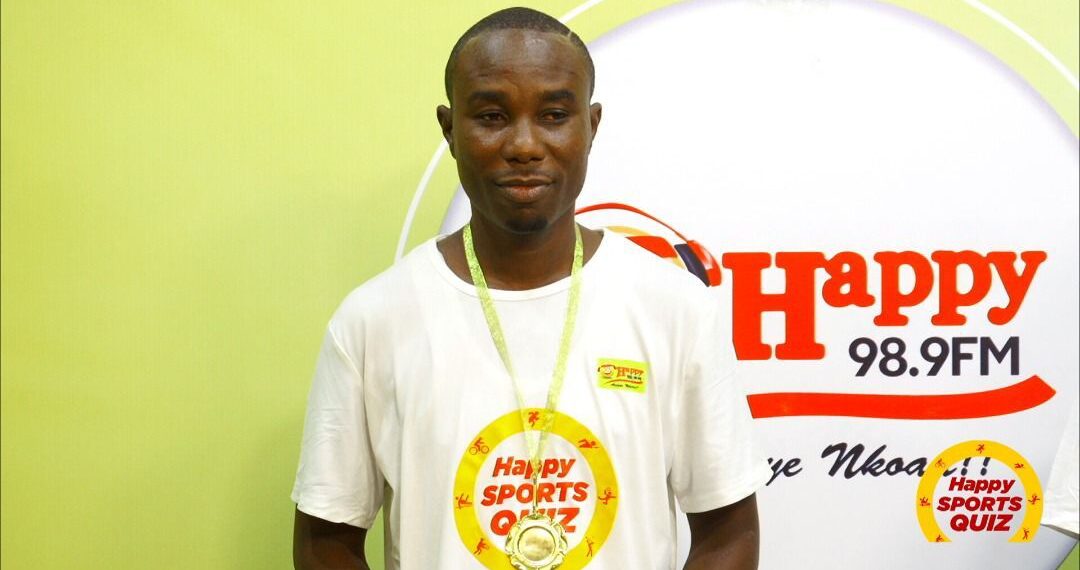 Amos Bayano wins Happy 98.9 FM Sports Quiz