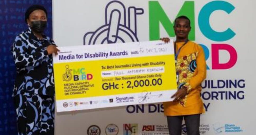 eTV Ghana’s Paul Anomah-Kordieh wins journalist with disability award