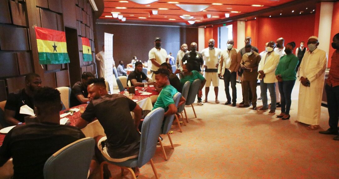 Ghana’s Ambassador to Qatar Dr Emmanuel Enos calls on Black Stars in Doha
