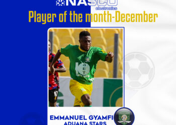 GPL: Emmanuel Gyamfi wins NASCO Player of the Month for Dec.