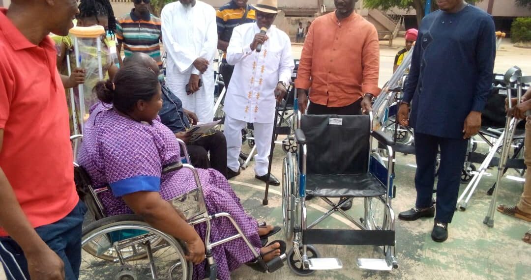 Ambassador Boateng leads donation to the Disabled Community
