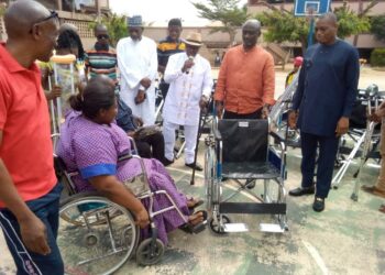 Ambassador Boateng leads donation to the Disabled Community