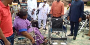 Ambassador Boateng leads donation to the Disabled Community