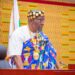 Photos: Bagbin abandons Speaker’s cloak wears kente, jumper & headgear to parliament