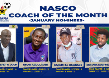 GPL: Four coaches nominated for NASCO Coach of the Month for January